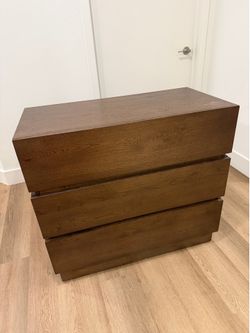 Nate + Jeremiah Voyage Brown Wood 3-Drawer Dressers (Set of 2) 🤎