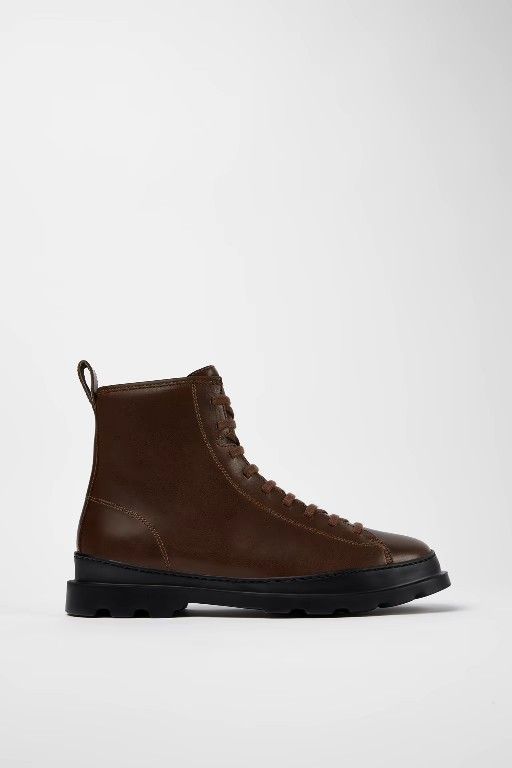 New Camper Brutus Leather Lace Up Ankle Brown Medium Boots EU 41 / US Men 8 / US Women 10 - RETAIL $230