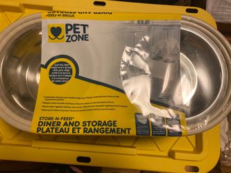 Dog Food Bowl With Food Storage