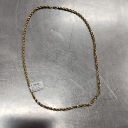 Rope Necklace 10k Yellow Gold 
