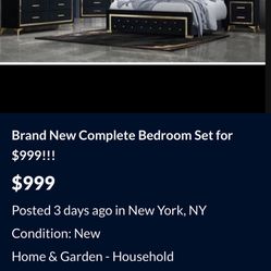Bedroom Set For Sale 