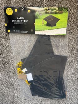 Oversized grad graduation cap yard decor decoration