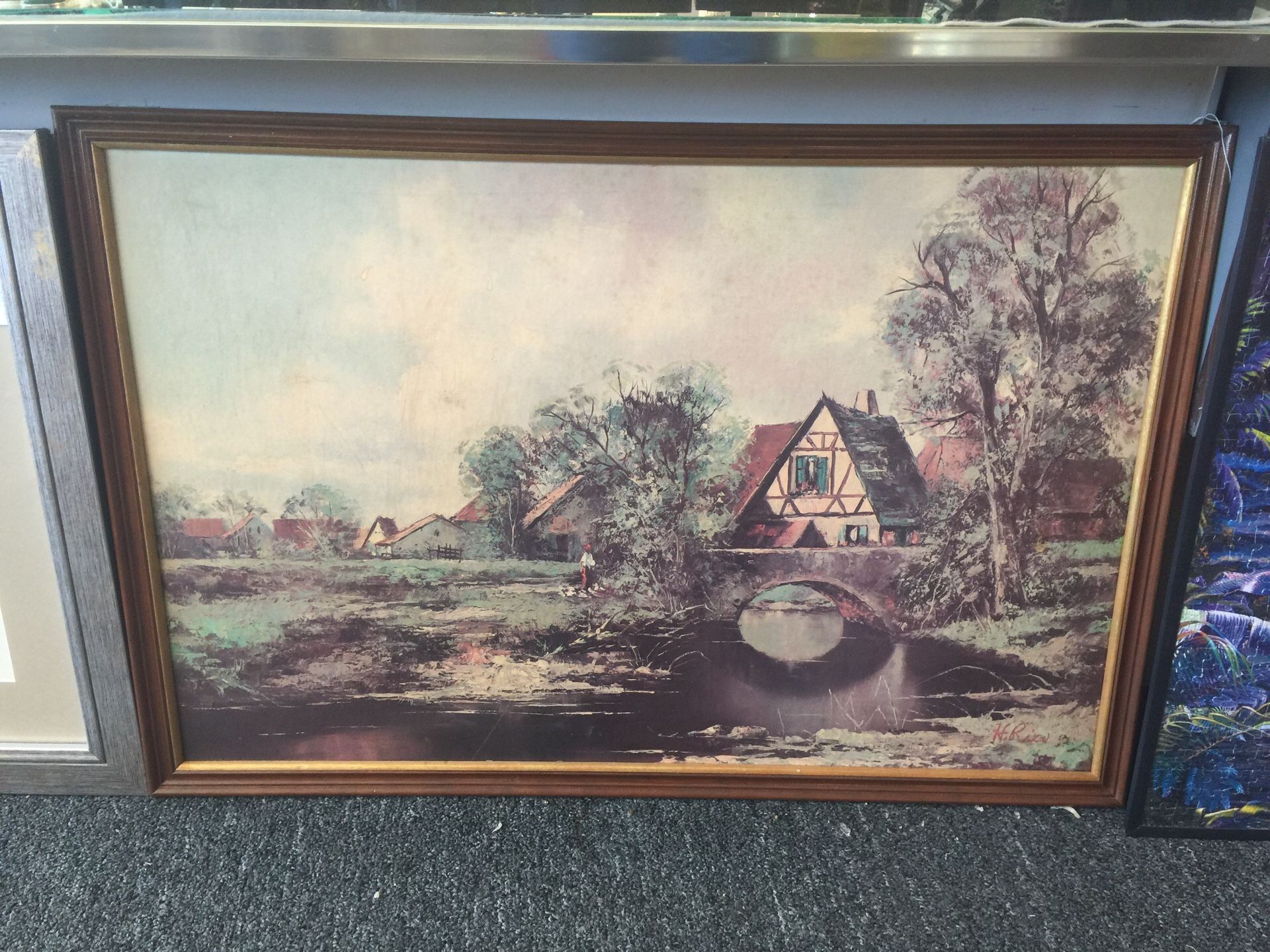 Old Lake House Painting