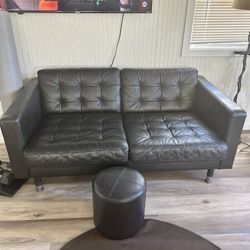 Leather Couch -small $ 450 