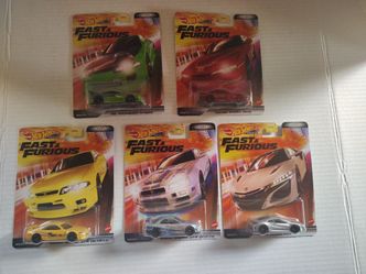 Hot Wheels 2022 Fast & Furious Set of 5