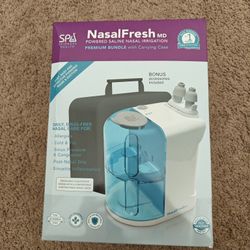 NASALFRESH MD Premium Bundle–Dual Powered Nasal Irrigation System Nasal Rinse and Wash, Sinus Decongestant Relief System