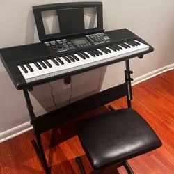Electronic Piano With Leather Seat