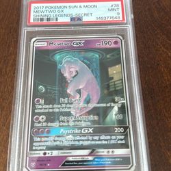 PSA 9 Shining Legends Mewtwo GX