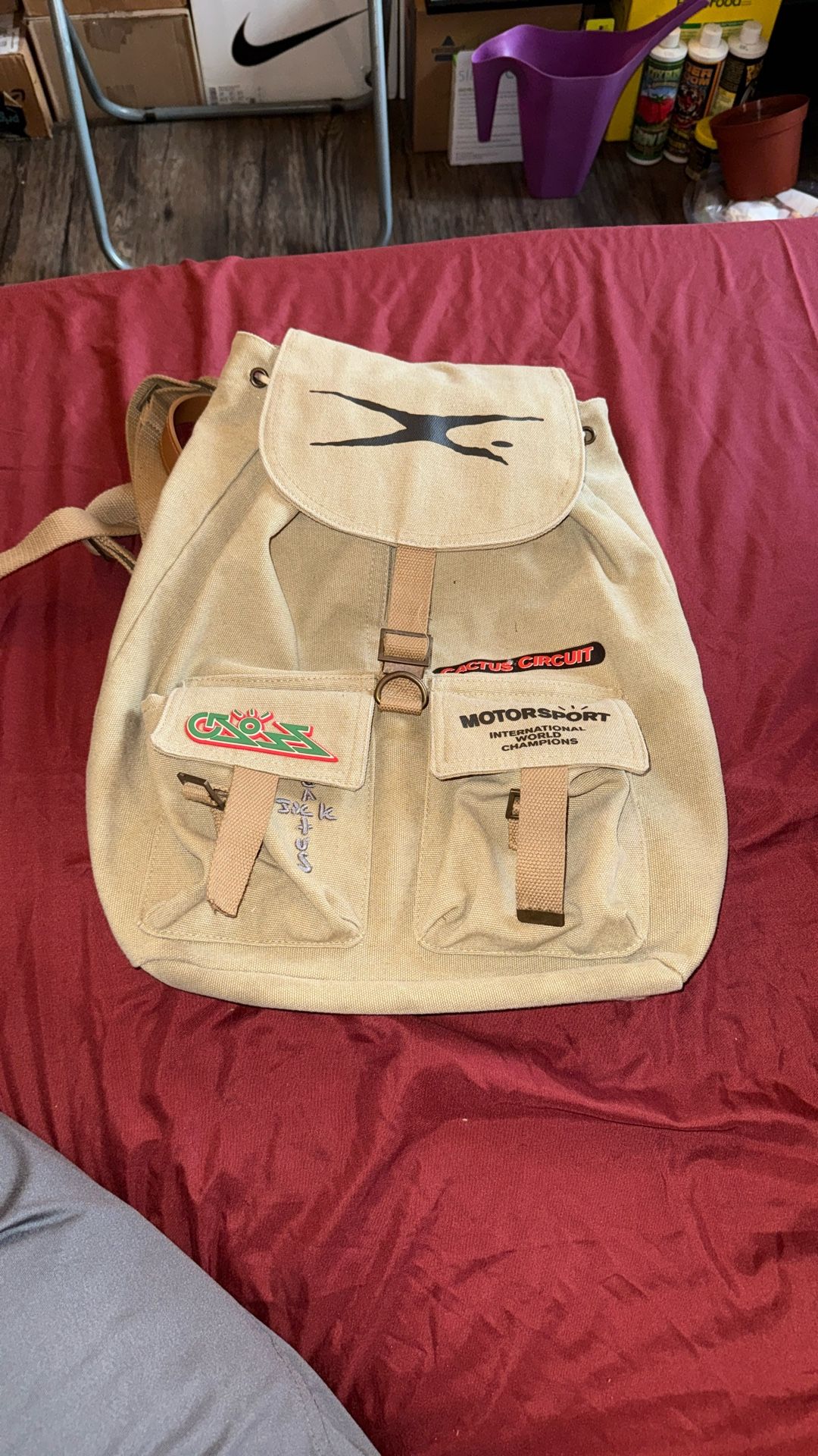 Travis Scott Cactus Jack Canvas Backpack