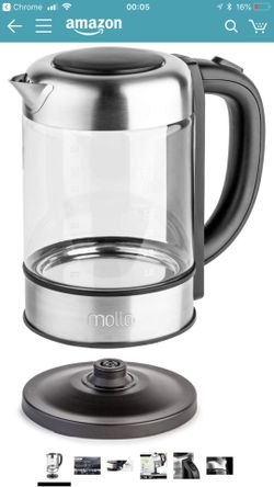 Molla Púro Electric Water Kettle , Ultra Premium SCHOTT Glass
