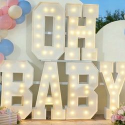 OH BABY letters  4 feets