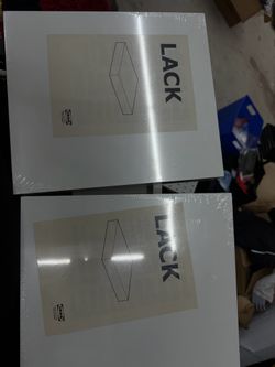 2 new ikea lack white shelves $10 each or $15 both