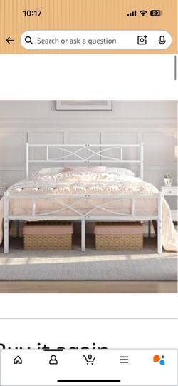 Full Sized Bed Frame and Mattress
