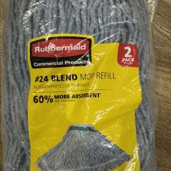 Rubbermaid Mop, Refill two pack