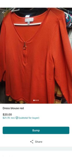 Dress blouse red