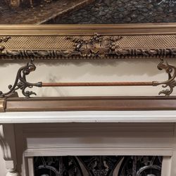 Fireplace Fender Brass And Copper Floral Arrangements Architectural Salvage