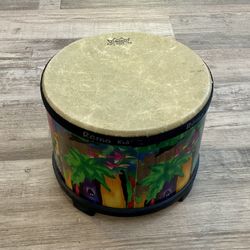  Remo Kids Percussion Floor Tom Drum 10" - Fabric Rain Forest