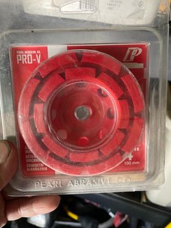 Concrete grinding disc.