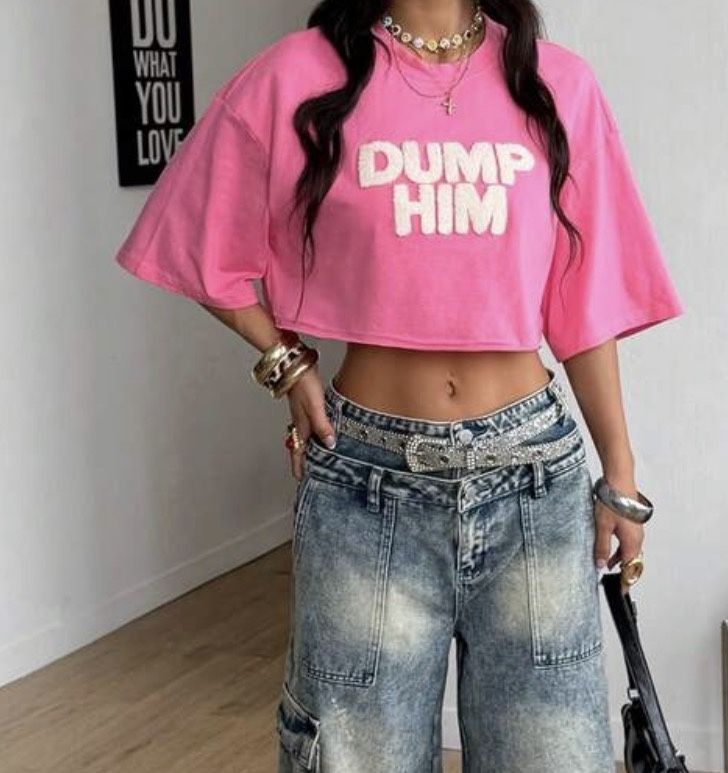 New! Graphic Crop Top