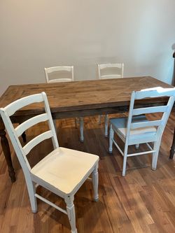 World Market Dining Chairs x 4 White