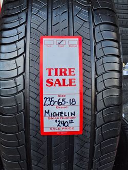 🔥🔥 4 MICHELIN LATITUDE 235/65R18 — PREMIUM SET! $240 🔥🔥