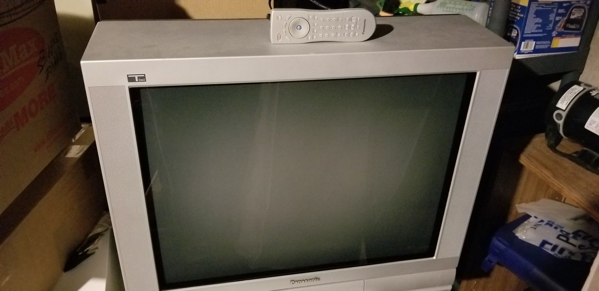 TV. Panasonic. 27 inch. Model CT 27SC14. With remote. Great condition. Lightly used. Jacks on the front for easy access.