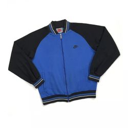 VINTAGE NIKE SWOOSH JACKET MEDIUM M MENS BLACK SWEATSHIRT TRAVIS SCOTT FULL ZIP