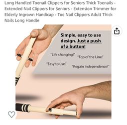 Long Handled Toenail Clippers for Seniors Thick Toenails - Extended Nail  Clippers for Seniors for Sale in Las Vegas, NV - OfferUp