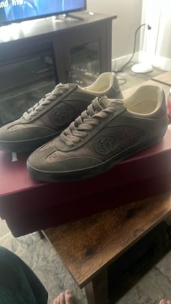 Mens G74 Tonal Canvas and Suede Sneakers
