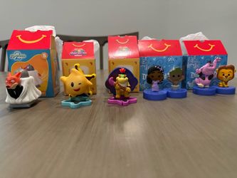McDonald's Happy Meal Toy Lot - Disneyland 70th, Super Mario, Zootopia 2 (Complete w/ Boxes)