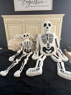 Plush Skeleton Stuffed Toys Set of 2