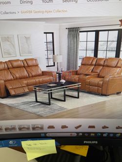 Power Reclining sofa & Power Reclining  Love Seat On Sale