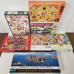 Jigsaw Puzzles Lot of 7 