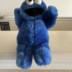Vintage Small Applause Cookie Monster Plush Cookies Make Me Happy Sesame Street