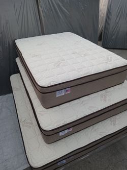 Queen Size Mattress Pillow Top New
