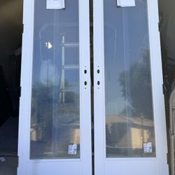 New Anderson French Doors Approx 8ft X 28 Inches Each