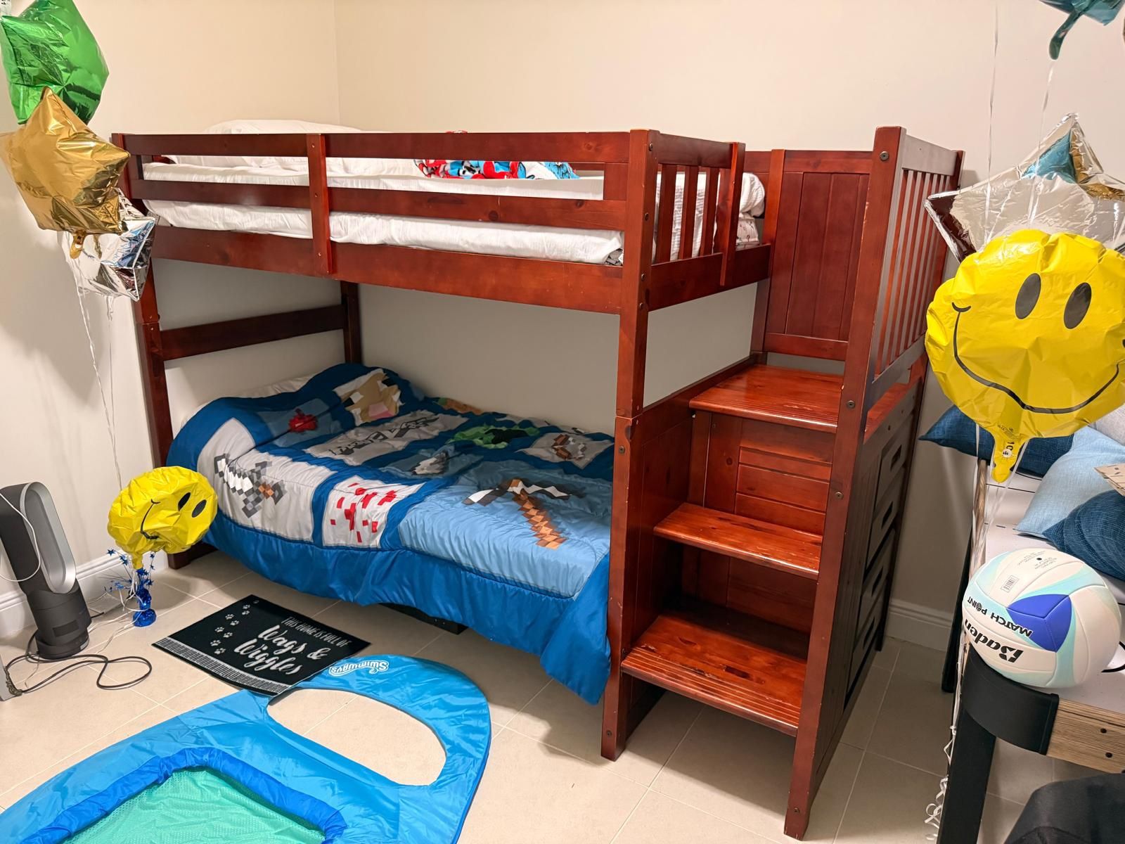 solid wood bunk bed