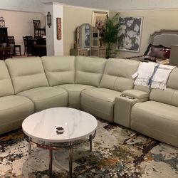 6 Pc Modular Reclining Sectional 