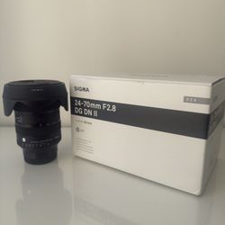 Sigma 24-70 mm 2.8 ii Sony Emount