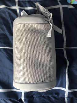 Light grey crib mesh liner