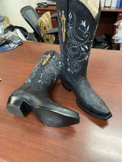 Botas vaqueras de piel para mujer