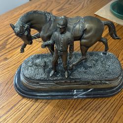 Horse Statue Brass