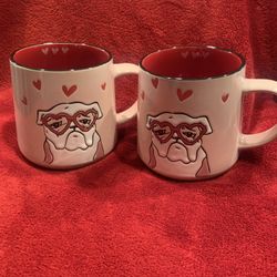 SPECTRUM DESIGNS MAGGY & HARRY DOG COFFEE MUGS 
