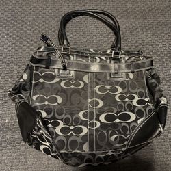 Coach black and grey bag