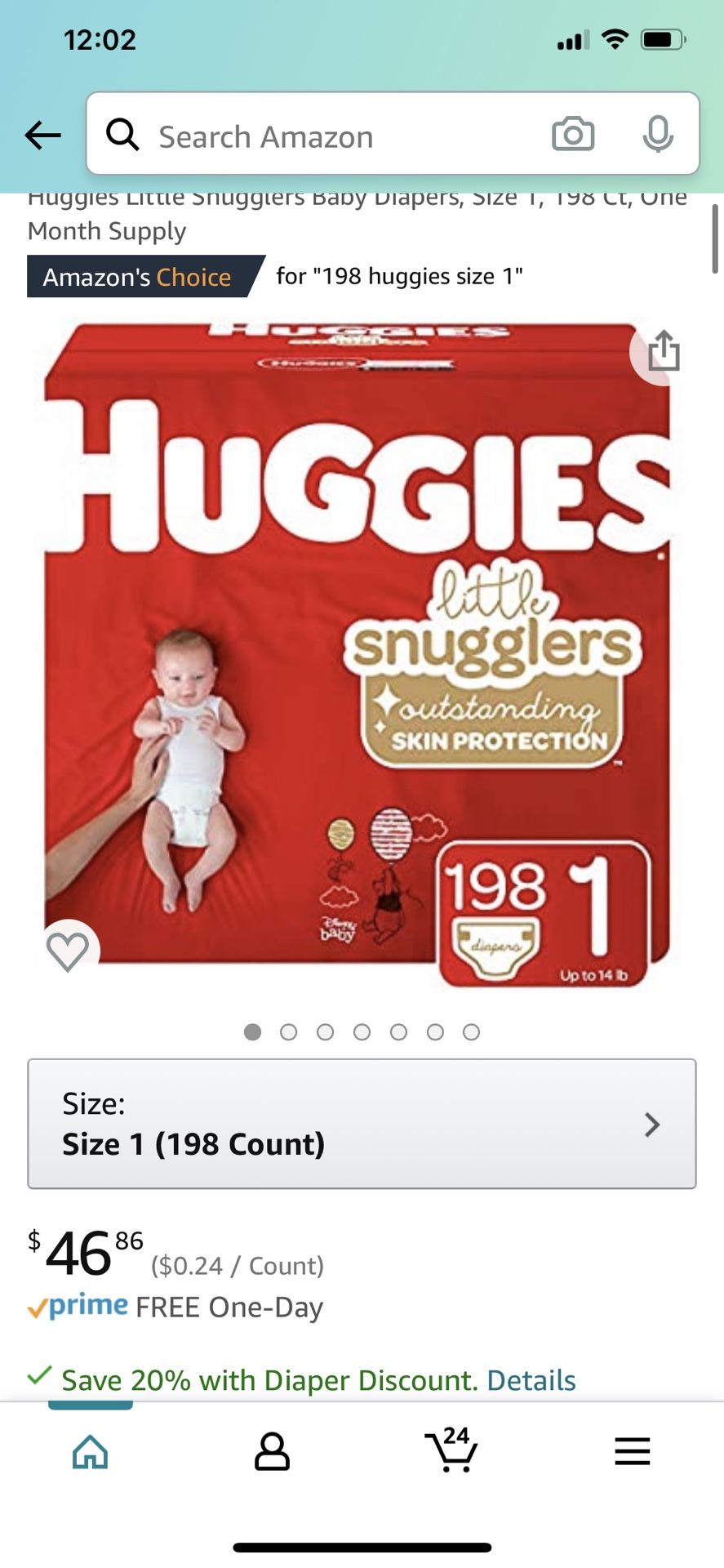 Brand new pack and a half pack of size 1 huggies