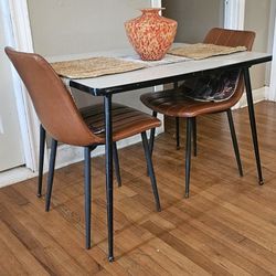 Vintage Retro Atomic Table and Two Chairs