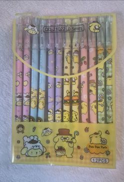 Pompompurin erasable gel pens