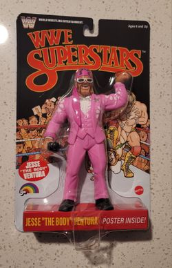 WWE Superstars LJN Jesse The Body Ventura Retro Chase Wrestling Figure Series 2