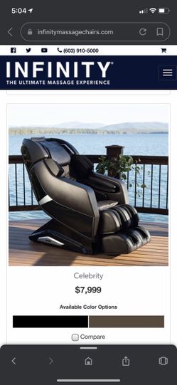 Celebrity Infiniti massage chair