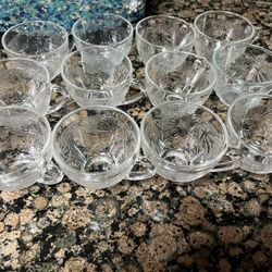 Beautiful Crystal Cups ( 12)
